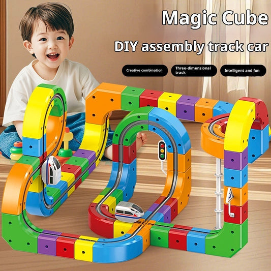 Small Train Track Cube Toys